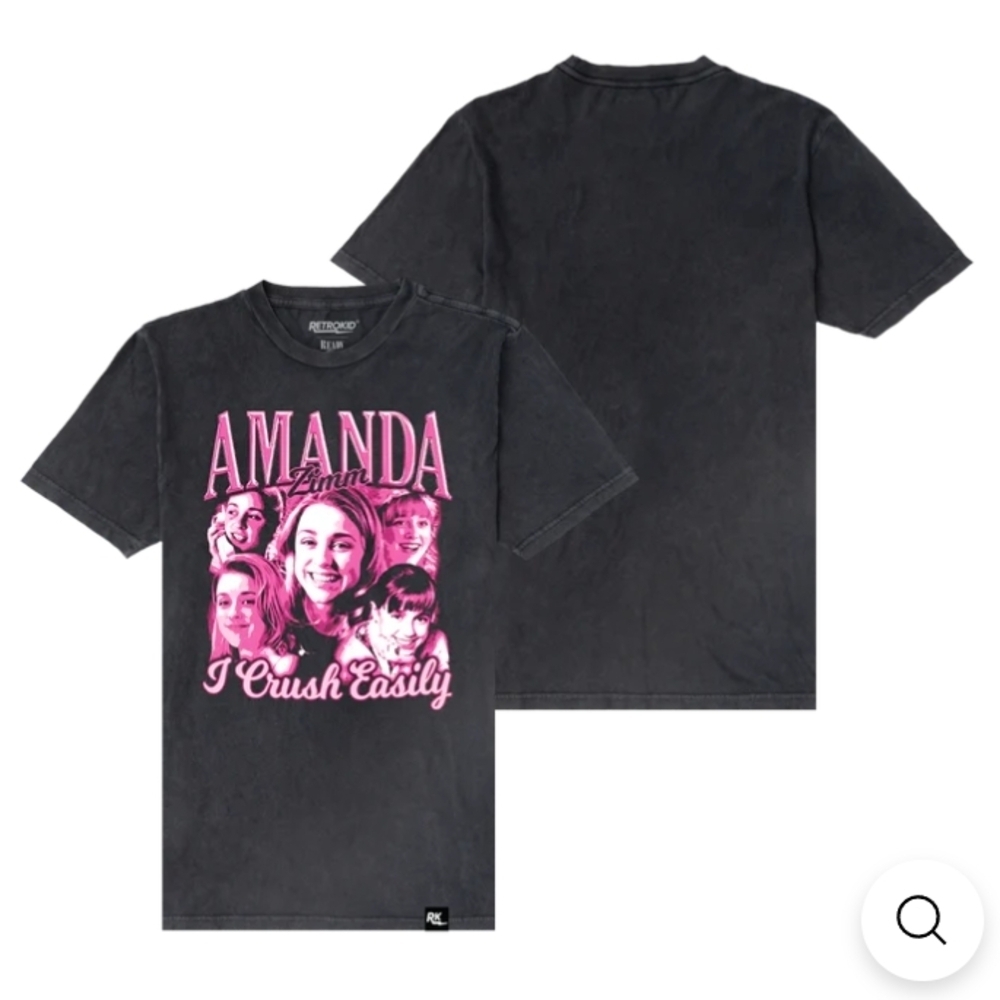 Amanda Graphic Kids T-Shirt - Black and Pink